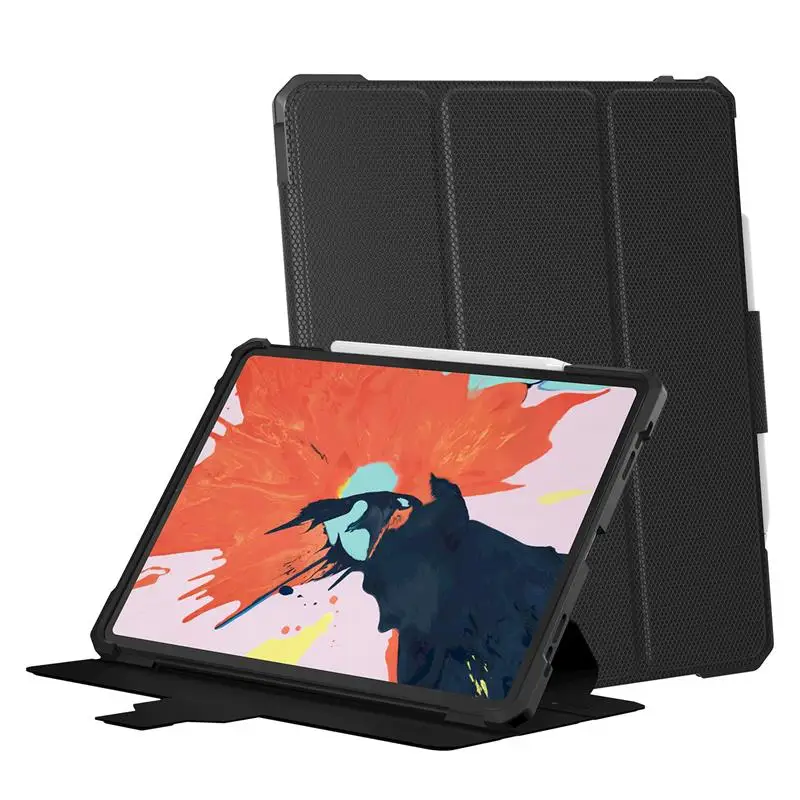 Чехол для iPad Pro 12 9 2018 чехол планшета с держателем карандашом ТПУ + ПУ кожа