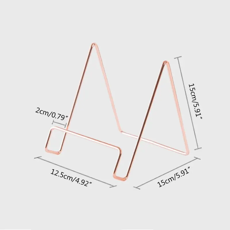 

Creative Geometric Storage Rack Simple Wrought Iron Organizer Book Stand Holder