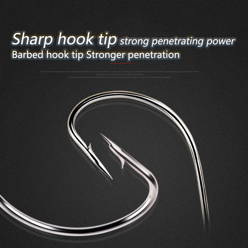 10pcs/lot High-carbon Steel Fishing Hooks Offset Wide Crank Hook Worm Fishhooks Lure Softjerk 6#-5/0 Tackle 2021 |