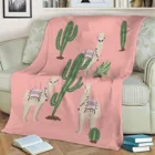 Фланелевое Одеяло с кактусами, покрывало с 3D принтом, сохраняет тепло, детское одеяло для дивана, домашний декор, текстиль, подарок для семьи мечты