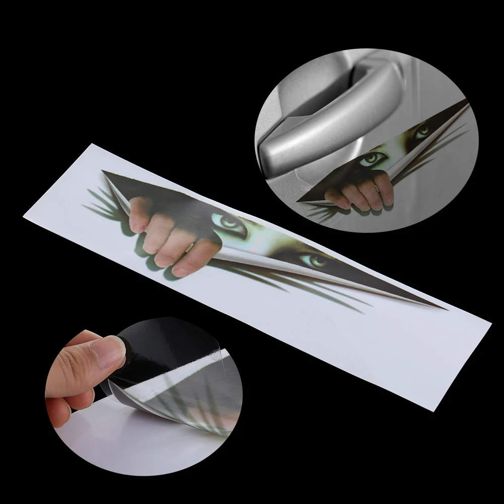 3D выглядывал женщины страшные глаза личность наклейки на авто дверь окна