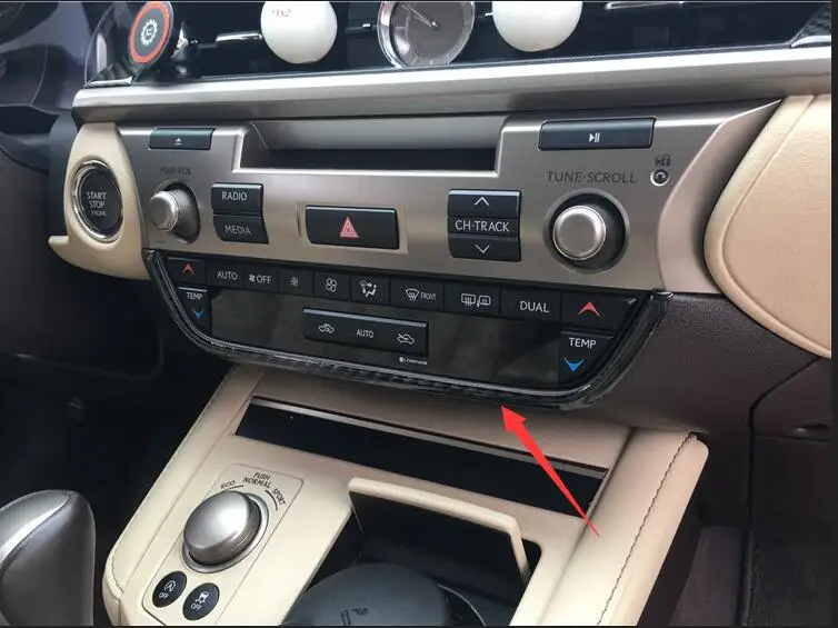 Внутренняя Панель Центрального управления из углеродного волокна Накладка для