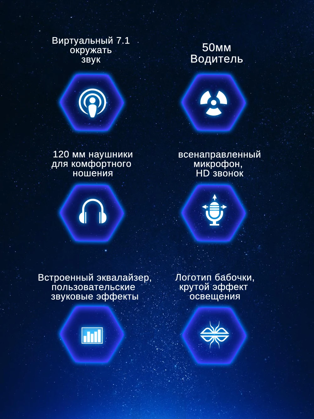 DACOM GH05 USB 7,1 виртуальная игровая гарнитура с объемным звуком с микрофоном для компьютера, ПК, игр, проводные наушники, светодиодный светильник HD Bass