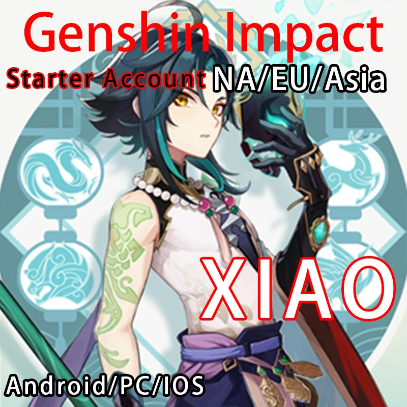

Genshin Impact Account Xiao Asia/Europe/America Ganyu Diluc Childe Keqing Qiqi Mona Venti 5 Star Starter Account