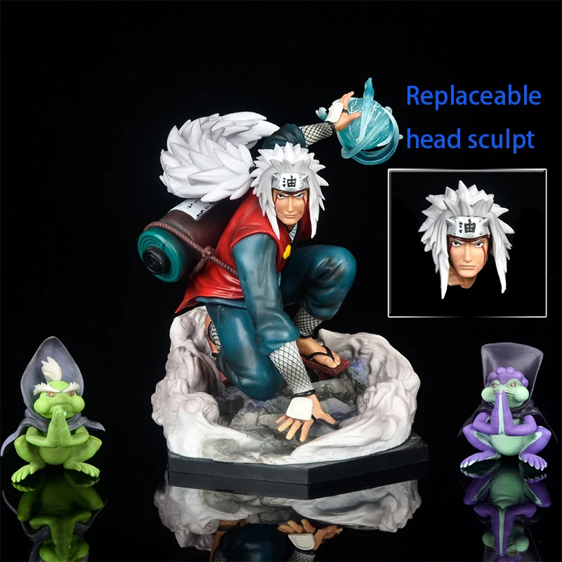 

Фигурка жабы из аниме «Наруто» GK Jiraiya со сменной головой, модель с орнаментом для сбора детских игрушек, подарок на день рождения