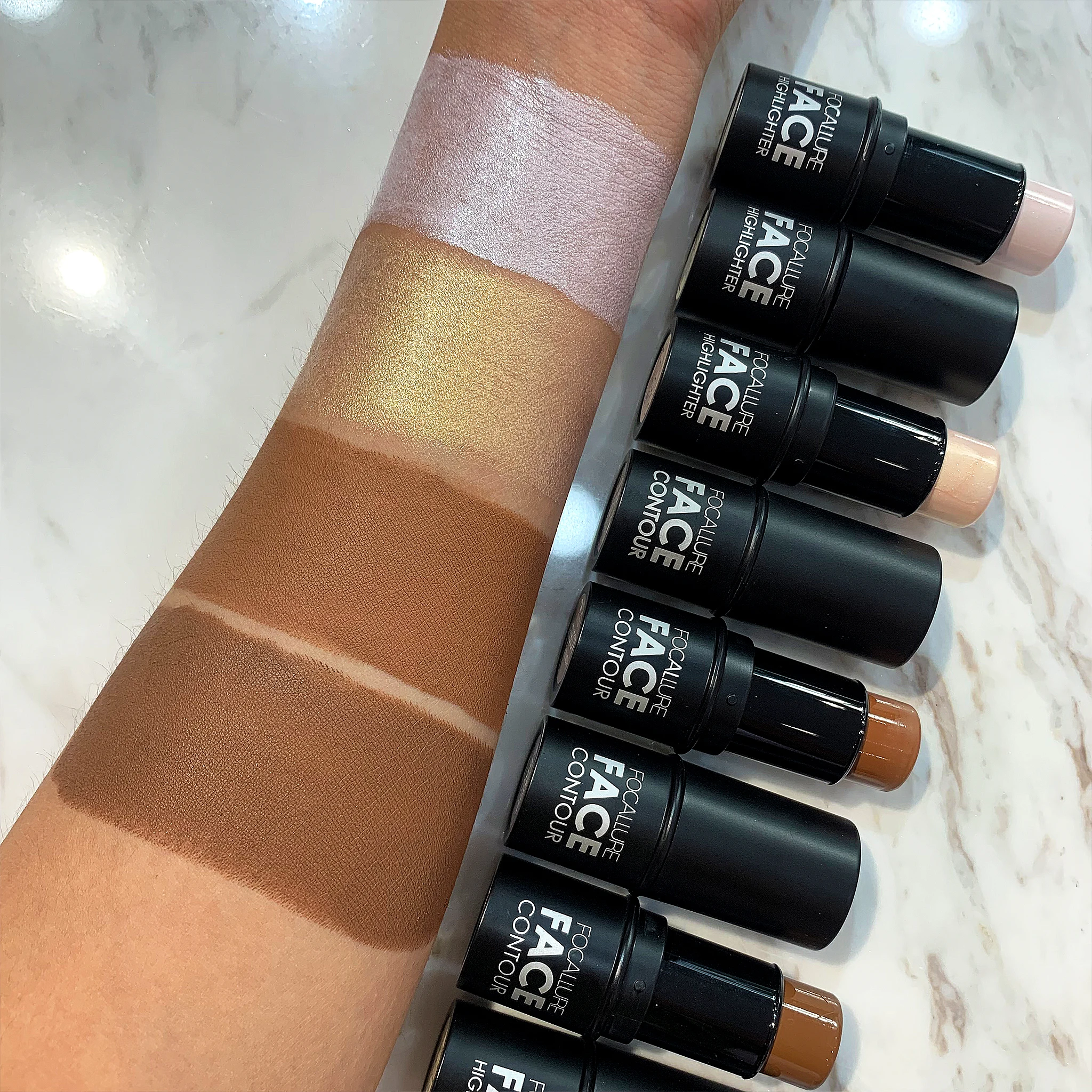 Хайлайтер FOCALLURE Stick осветитель косметика осветляет лицо легко носить хайлайтер