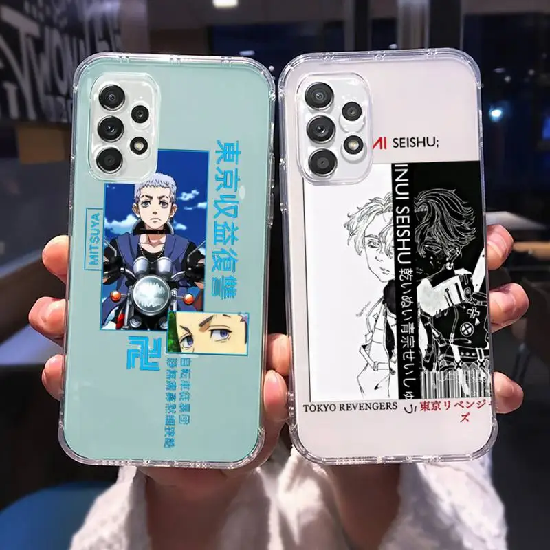 

tokyo revengers Phone Case for Samsung A 51 50 52 12 21s 31 40 70 71 note S 20 10 21 ultra plus fe clear Luxury coque shell