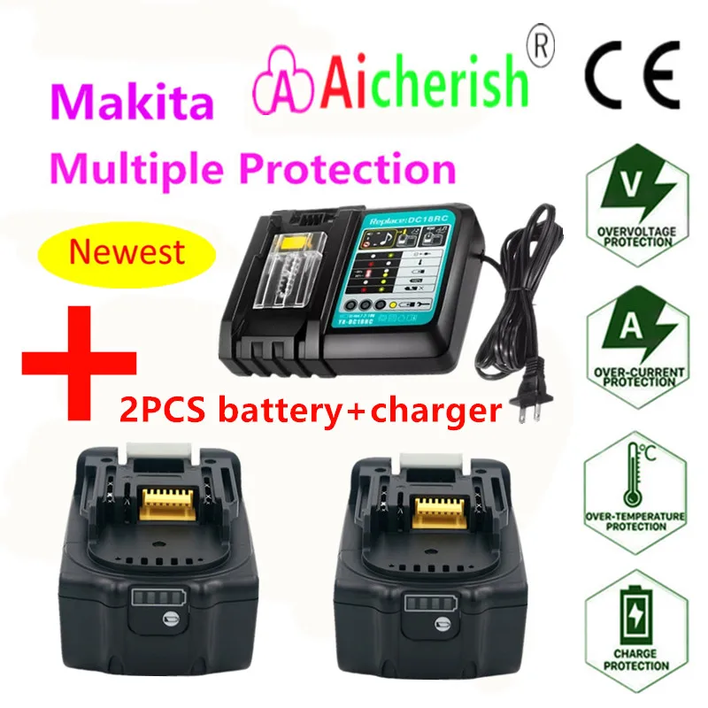 

Литий-ионные аккумуляторы 3,0/4,0/6,0/18,0 Ач для Makita 18 В батарея BL1850 BL1830 BL1860 LXT400 accuboorмашины L50