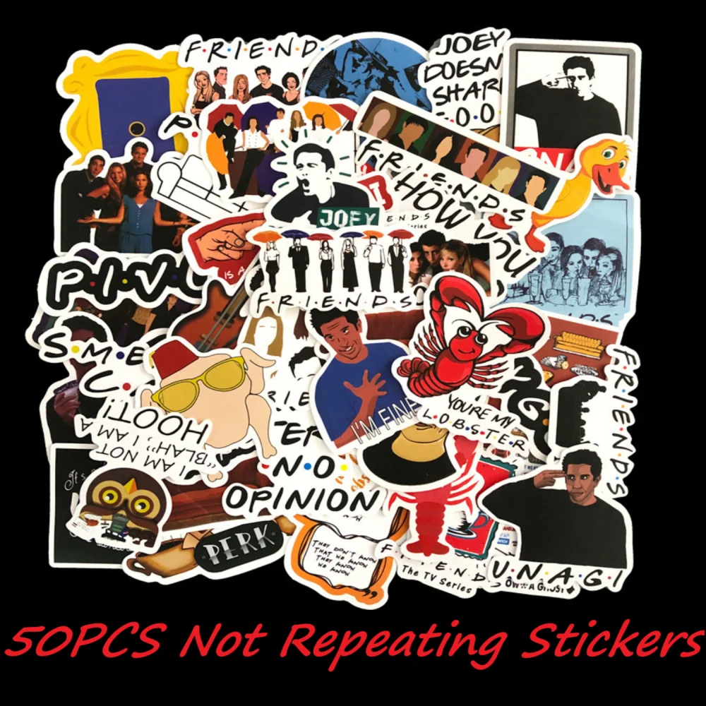 Фигурки друзей наклейки игрушки для детей на телефон багаж автомобиль мотоцикл