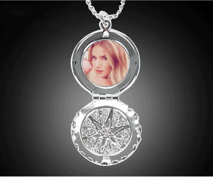 Бесплатная доставка сублимационная заготовка круглое металлическое ожерелье