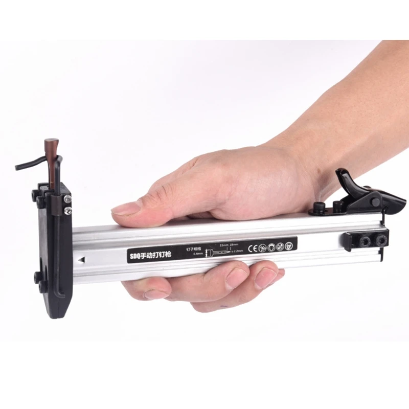 

Maunal Cement Nail Air Powered Nailer Stapler Powered Tool Nail Machine DIY Tools