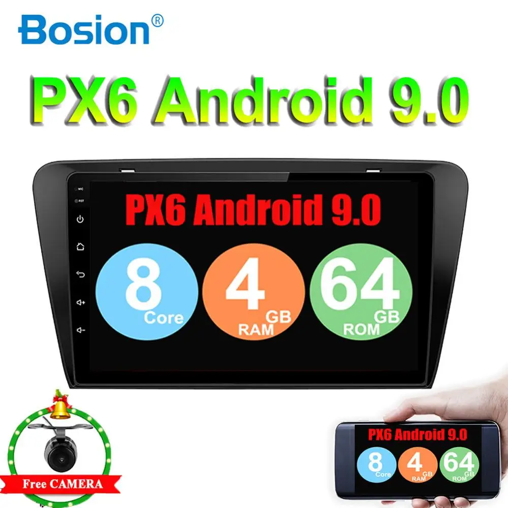 Автомобиль 2 din Android 9,0 головное устройство системы 4G+ 64G для Skoda Octavia радио gps navi Стерео аудио автомобильный компьютер