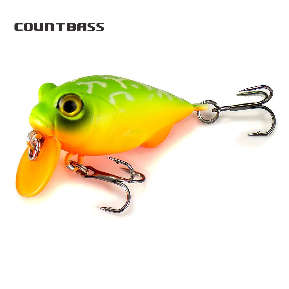 

38mm 5g Countbass Floating Crankbait Fishing Leurres Diving Depth 0.2-0.5m Chatterbait Wobbler Lures La Peche Au Leurre