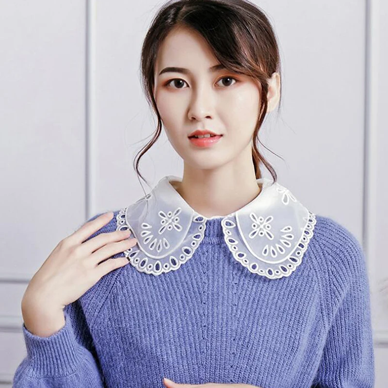 Корейский стиль женская Милая кукольная рубашка с круглым вырезом ложный