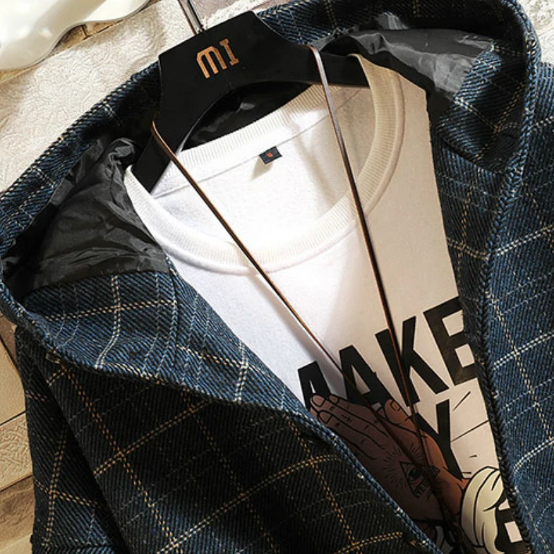 

Men's 2020 Jackets Fashion Streetwear Hoodies Striped Windbreaker Jacket Hip-Hop Loose Casual Warm Male Oversize Coat