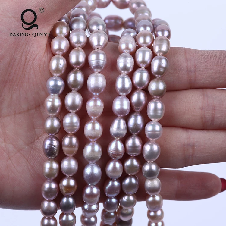 

China Factory Price 7-8mm Luster Cultured B Rice Freshwater Pearl