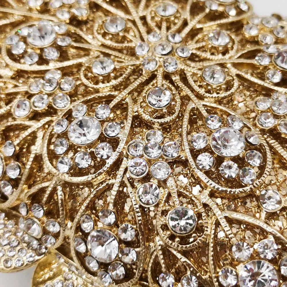 Женский клатч с цветами Boutique De FGG вечерняя мини-сумка со стразами для свадебных