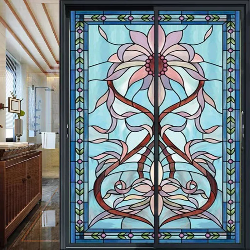 Индивидуальные оконная пленка Винтаж Европейский Стиль художественный