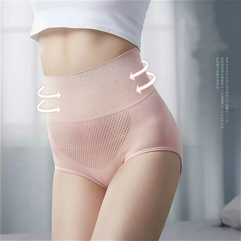 

Seamless Women Briefs Panties High Waist Shapers Boyshorts Body Shaping Honeycomb Warm Tummy Control Cotton Underwear Panties