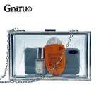 Прозрачный акриловый клатч на цепочке для женщин, модная сумочка на плечо, жесткая вечерняя сумочка для свадьбы, вечеринки