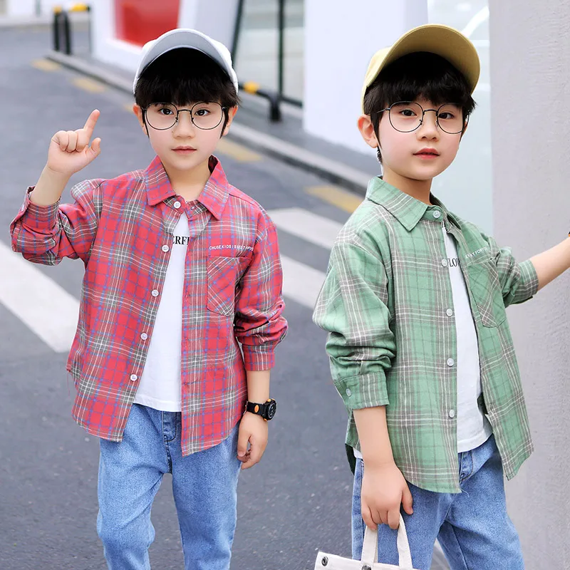 

2020 Spring New Baby Boys Shirts Cotton Solid Long Sleeve Kids Tops Casual Comfort Toddler Boys Clothes Fashion Children Outfits