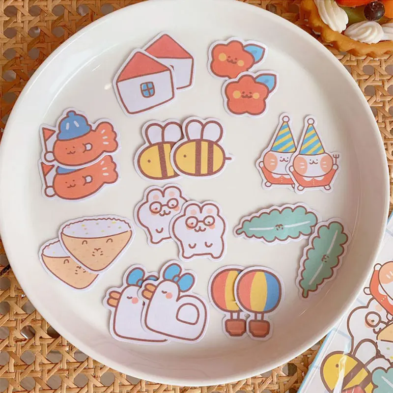 

Korean INS Cartoon Cute Gummy Bear Handband Stickers Creative Mobile Phone Decoration Material Stickers Transparent Decoration