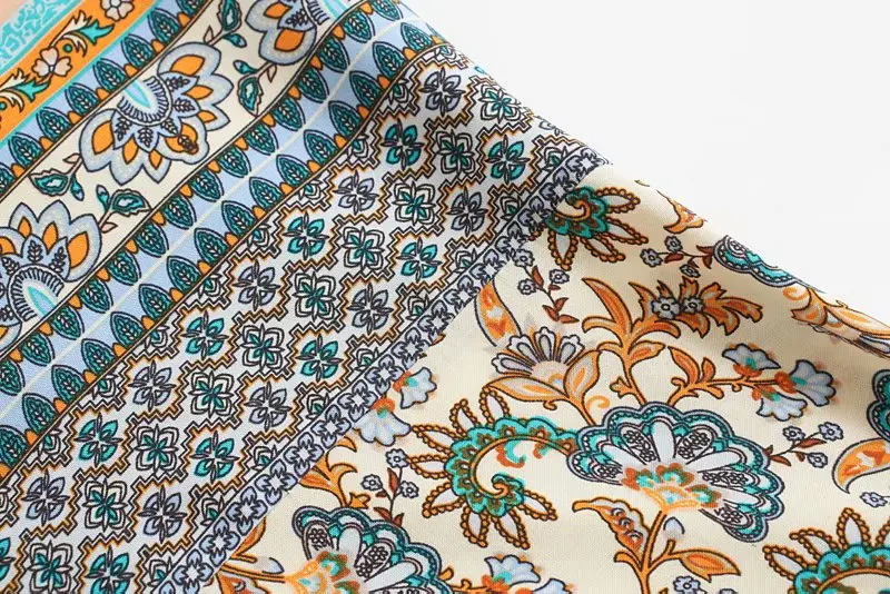 Винтажное шикарное женское пляжное кимоно из вискозы с цветочным принтом и