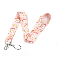 anime cute cartoon keychain mobile phone straps lanyard for keys neck strap id badge holder diy hang rope webbing ribbon