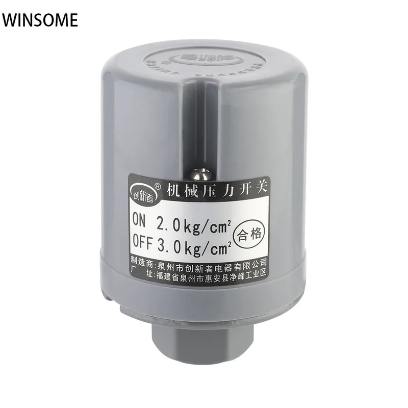

Water Pump Automatic Pressure Switch with 12.5mm Male Thread Use for Booster Pump Pressure Controller for 150W-750W Booster Pump