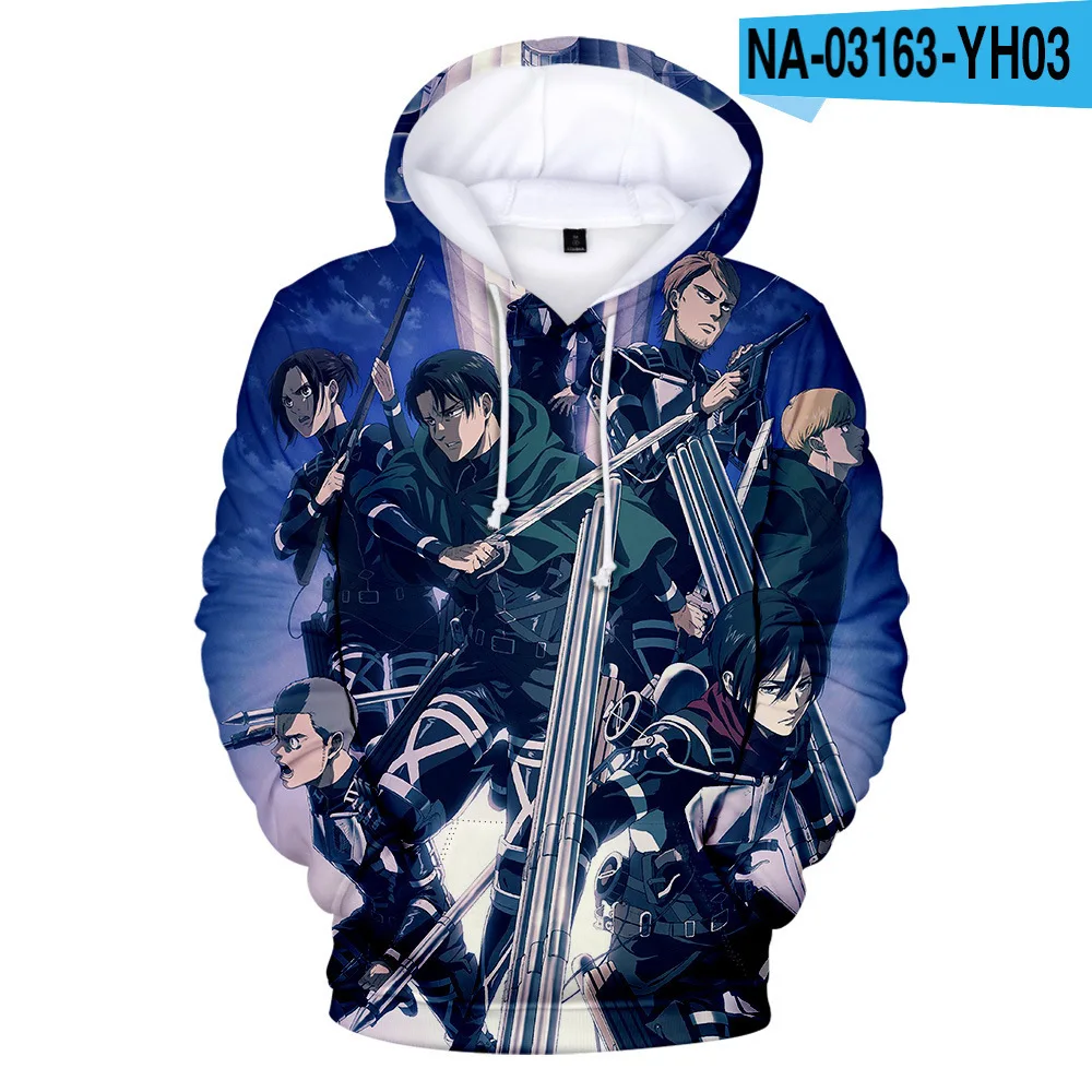 

Толстовка унисекс с длинным рукавом, аниме «атака на Титанов», Свитшот в стиле Харадзюку, худи для мужчин и женщин