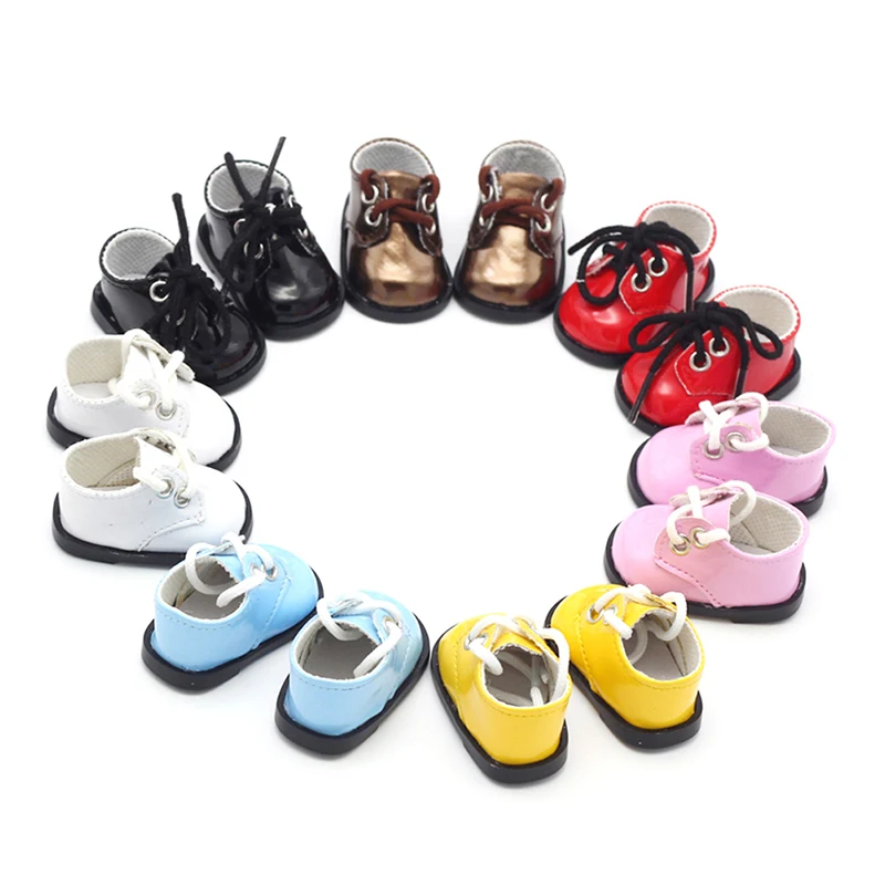 

1/6 BJD 5cm Doll Shoes Canvas Cartoon PU Shoes For 14.5 Inch Doll 1/6 Doll Boots