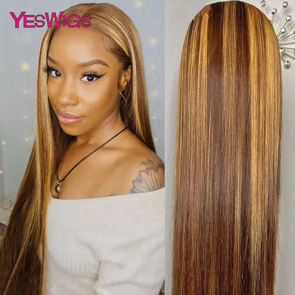 

T-образный парик на сетке #4/30, яркие цветные парики из человеческих волос, предварительно выщипанные волосы с эффектом омбре, парик без повре...