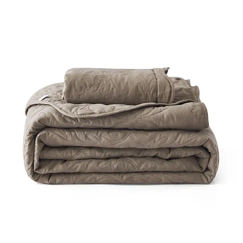 

40 3D Printing Cotton Polyester Bedspread Plaid Bedding Set Bedspreads Quilting Quilt Bed Covers Bed Linen Solid Color #/