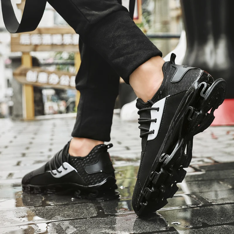 Мужские беговые кроссовки роскошного бренда Harajuku дышащие с лезвиями для бега