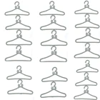 NK 20 шт.лот серебряные вешалки для платьев аксессуары для одежды для куклы Барби ролевые игры винтажная жесткая пластиковая вешалка подарок для девочек 03C