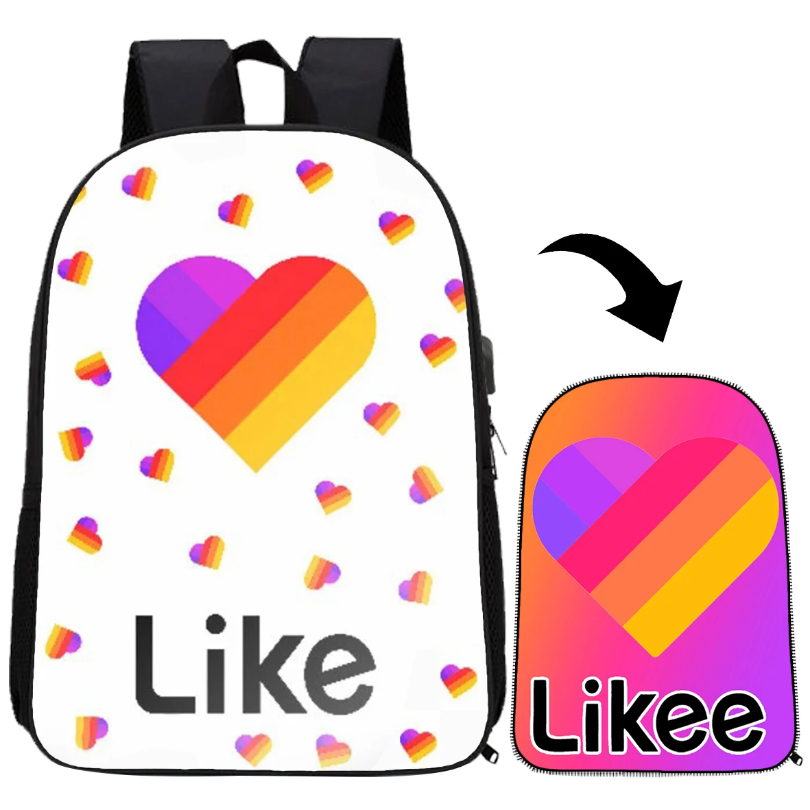 

Детский рюкзак Likee, забавный детский аниме рюкзак, детский мультяшный рюкзак, детский подарок для начальной школы, дорожный школьный рюкзак