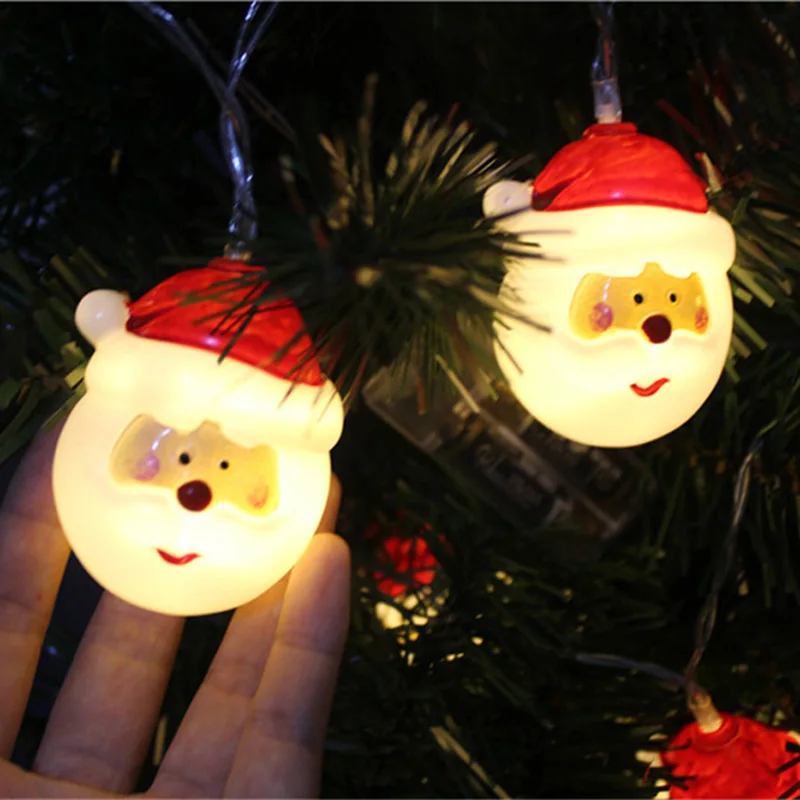 10 светодиодный Рождественские огни для улицы волшебная Гирлянда Свет Санта