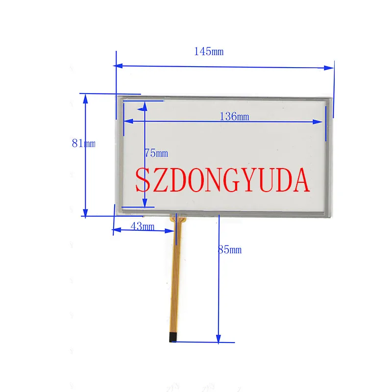 

New Touchpad 6 Inch 4-Line 145*81 For Pioneer AVIC-F960BT AVIC F960BT GPS Navigation Touch Screen Digitizer Glass Sensor