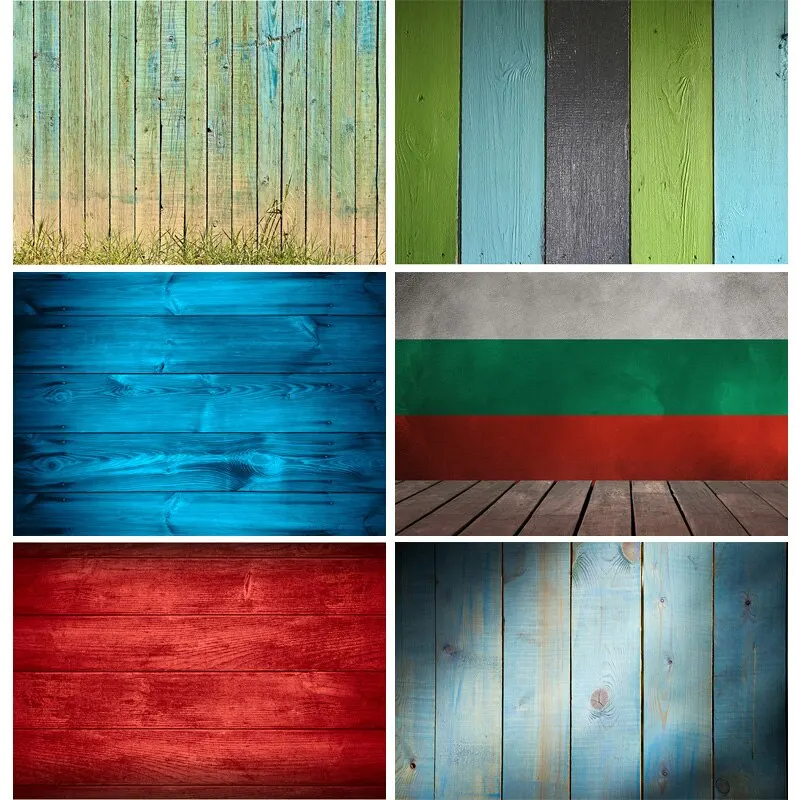 

SHENGYONGBAO Art Fabric Board Texture Photography Background Wooden Planks Floor Photo Backdrops Studio Props 210305TMT-04
