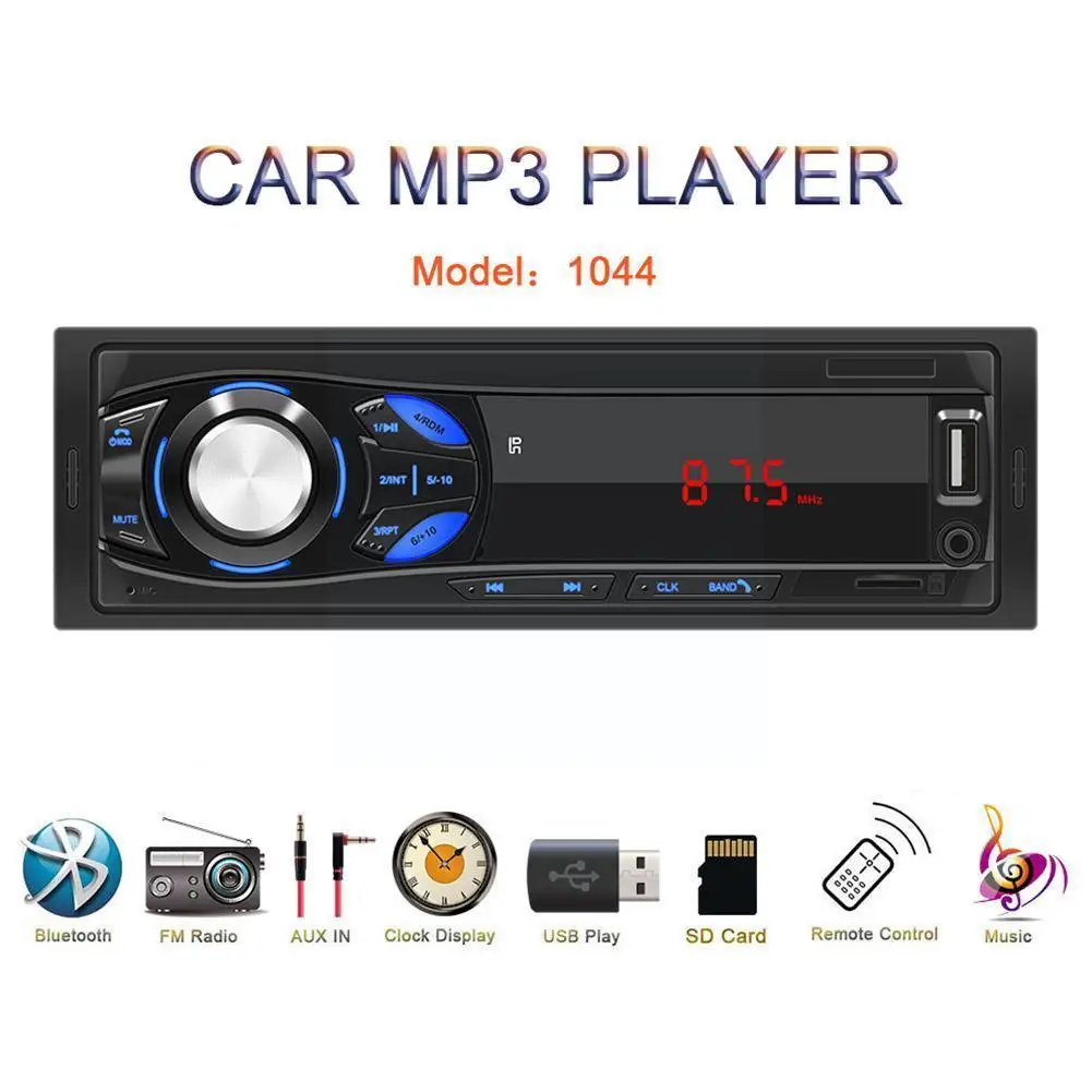 Автомобильный стереоприемник 1din автомобильные радиоприемники 12 В Bluetooth