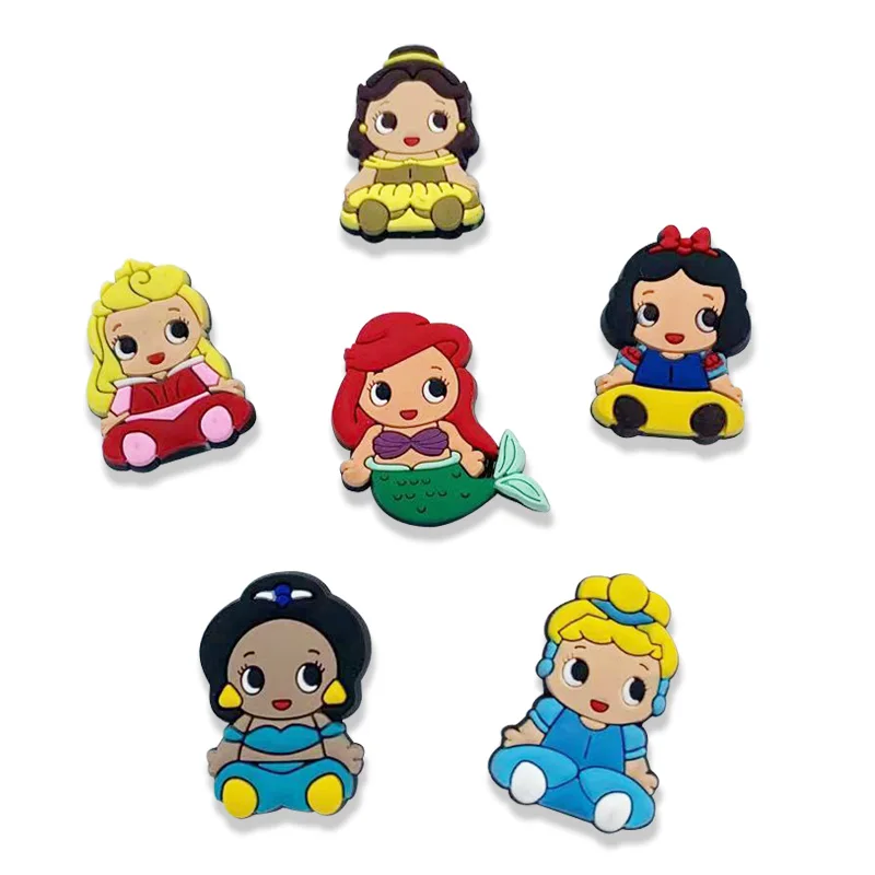 Подвески для обуви принцессы из ПВХ 1 шт. милые садовые аксессуары украшение