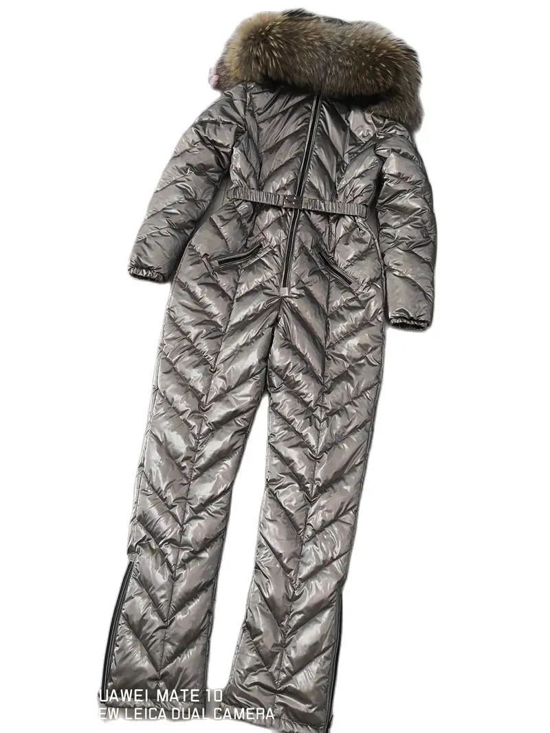 Женский зимний пуховик с капюшоном из натурального меха для девочек блестящая