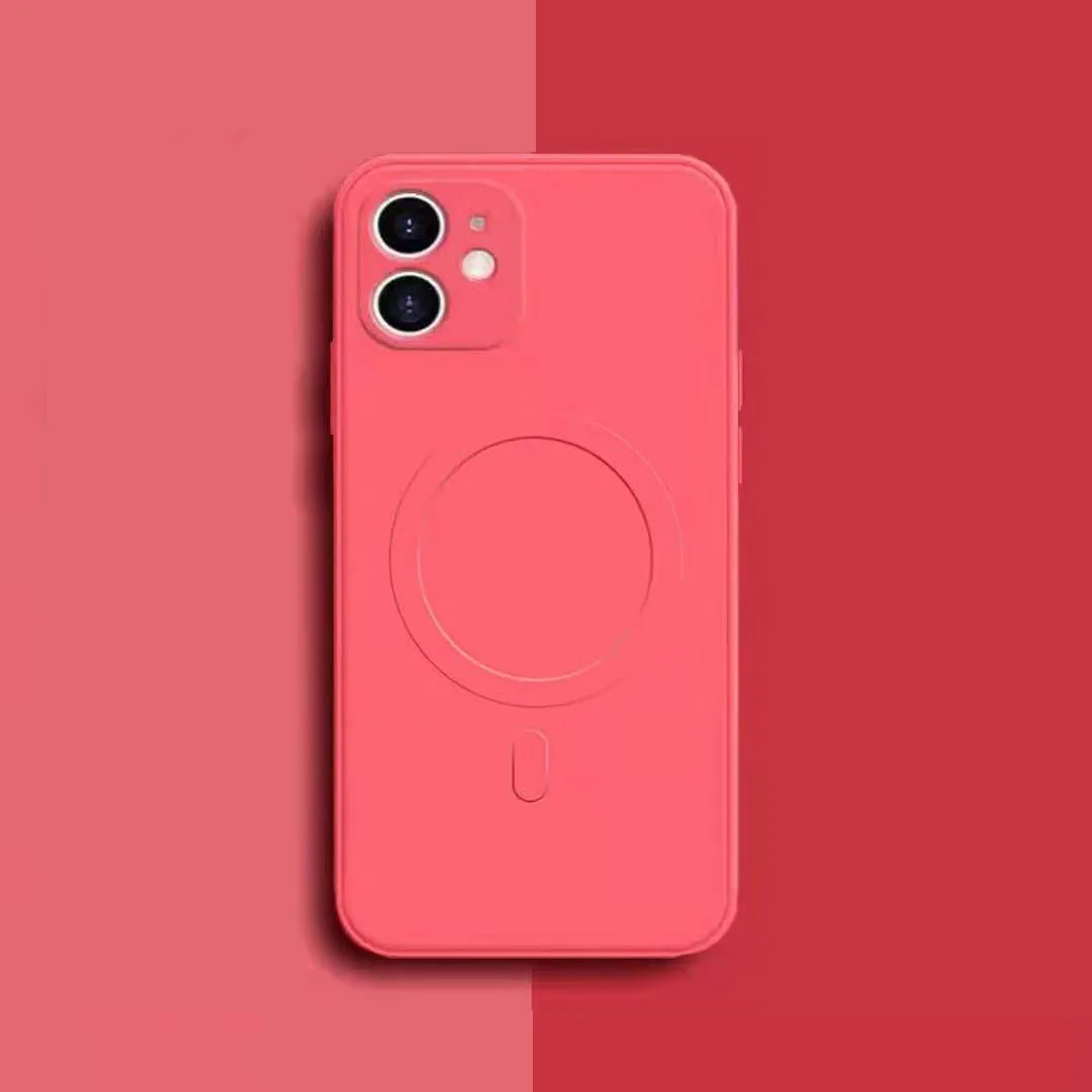 

Liquid silicone magnetic phone case for iPhone 12 professional max 12Pro half pack 12Promax protective cover 12 mini wireless ch