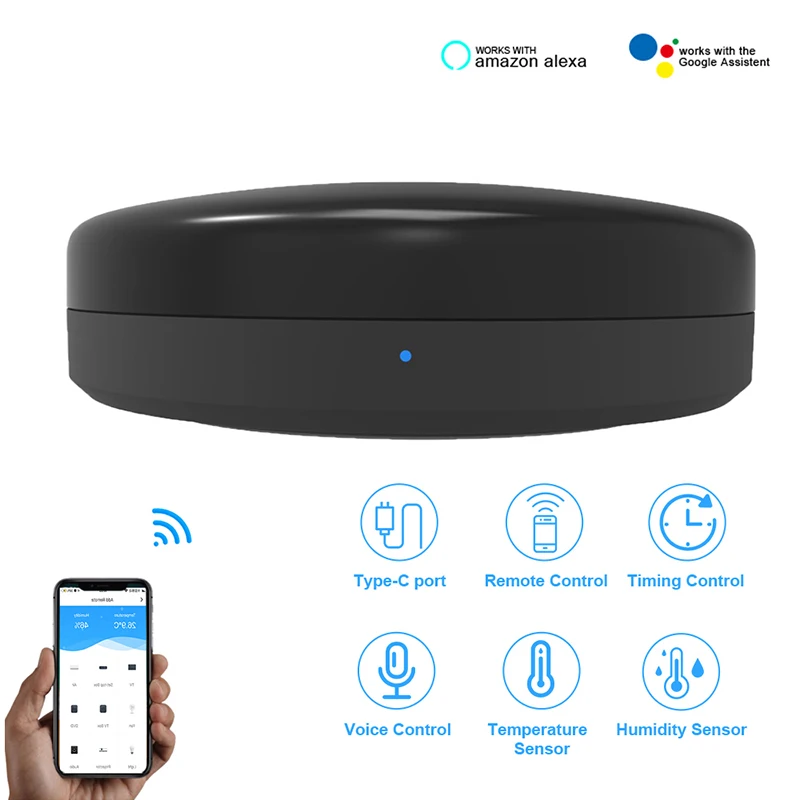 

IR Remote Control Smart Wifi Universal Infrared For Smart Home Control For TV ,TV Box Works With Amzon Alexa Google Home