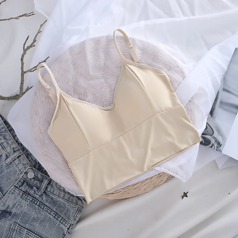 Женский укороченный топ-бандо бюстгальтер-Топ без бретелек женское укороченное