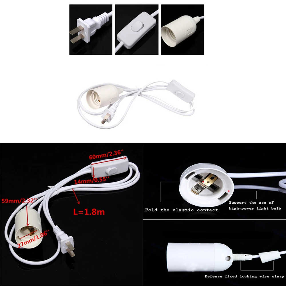 Большая Акция E27 E26 светодиодный светильник держатель розетки для переменного