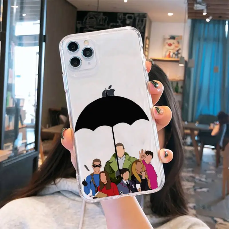 

Umbrella Academy beautiful design lg Phone Case Transparent for iPhone 6 7 8 11 12 s mini pro X XS XR MAX Plus cover funda shell