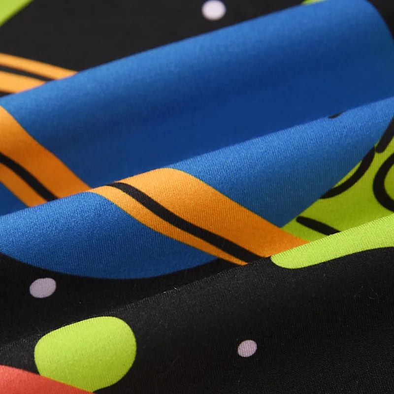 Последняя мужская рубашка в уличном стиле с комическим принтом короткими