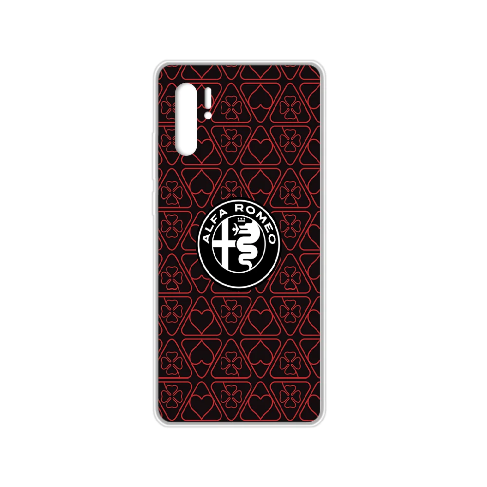 

Sports car Alfa--Romeo Phone Case cover For HUAWEI p 8 9 10 20 30 40 P pro Smart 2017 2019 Z lite transparent hoesjes soft