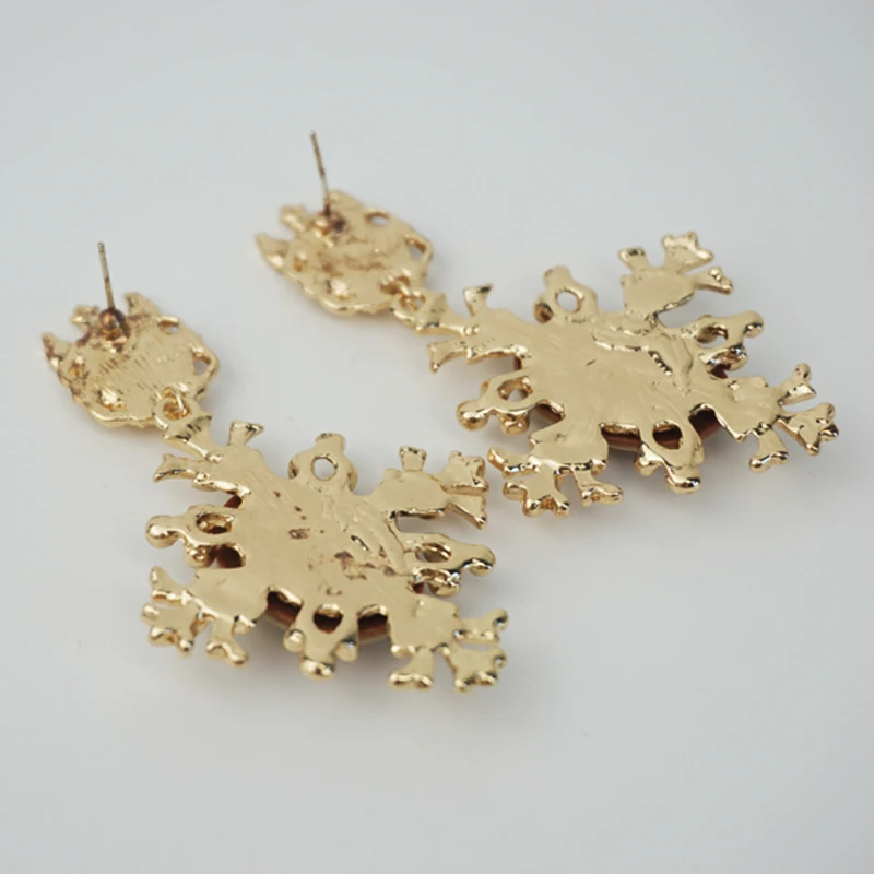 Cpop Новая Большая Золотая винтажная Женская фотография|Серьги-подвески| |